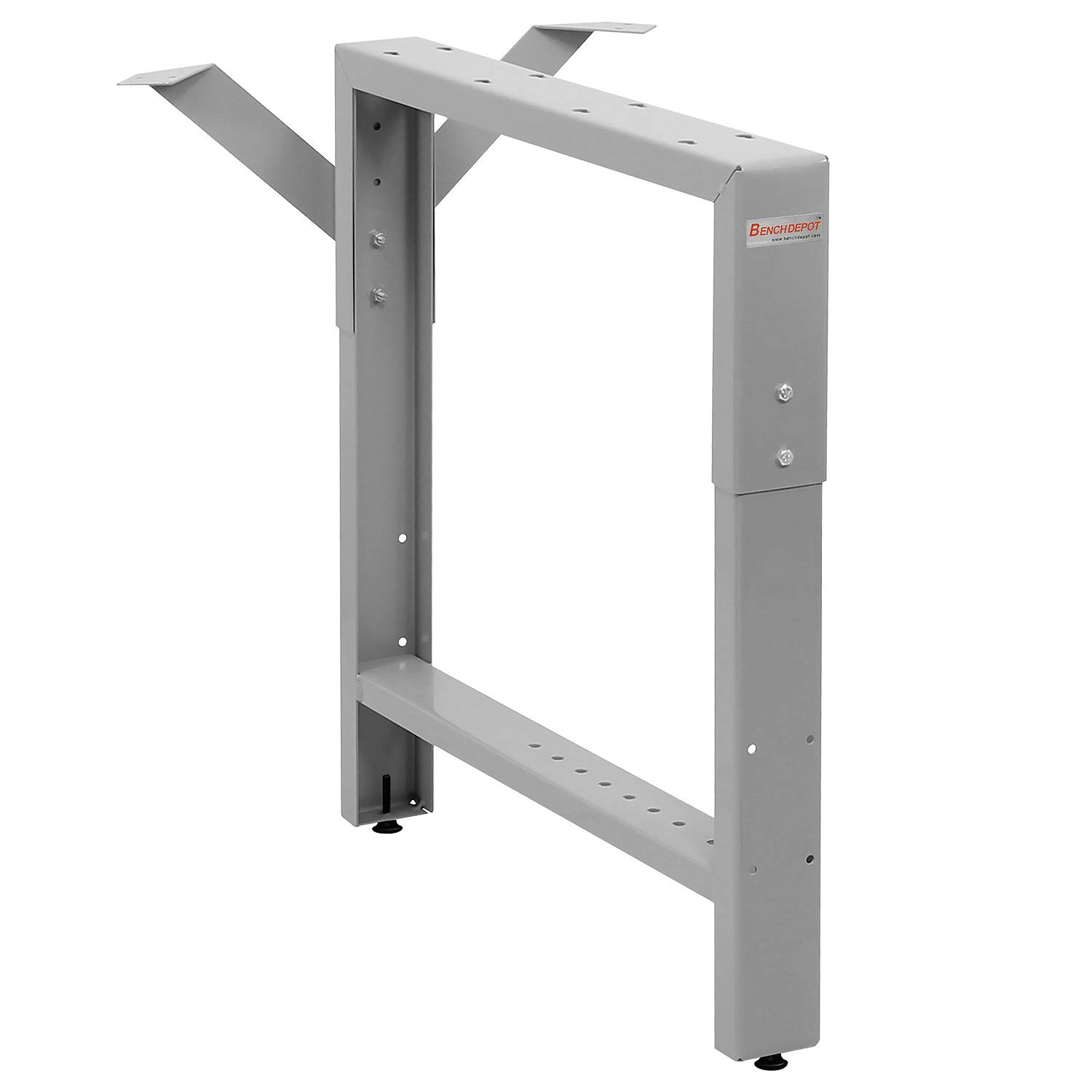 Workbench Table Frame Leg - Center Leg - 26" Depth - Grey - 29" to 35" Height Adjustable - by BenchPro