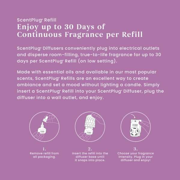 Image of Yankee Candle ScentPlug Refill for Plug in Air Fresheners, Scented Oil Refills, Long Lasting Home Fragrance, Wild Orchid (Pack of 4)