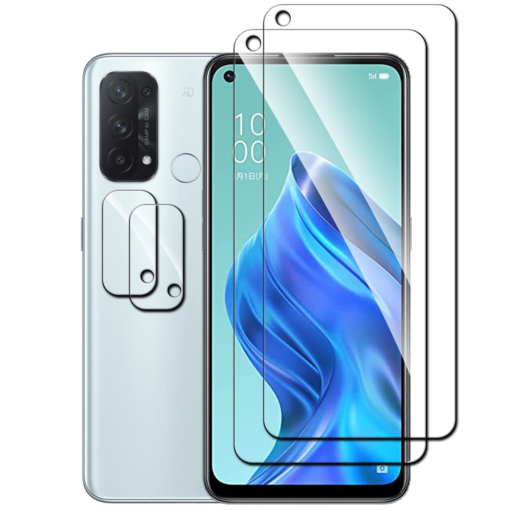 Amazon.co.jp: OPPO Reno5A 用の フィルム 強化ガラス 2枚セット +