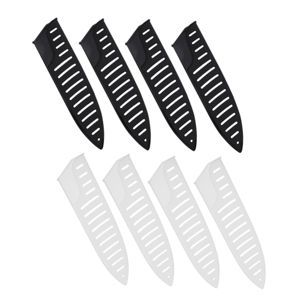 PRETYZOOM 8pcs Cutter Covers Plastic Edge Guards for Kitchen Knives Reusable Sleeves for Home and Camping Use Blade Protection