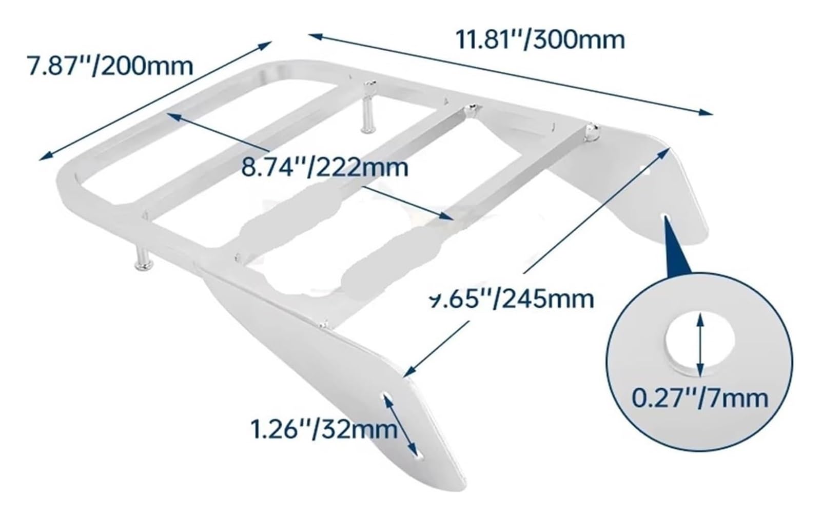Motorra Gepäckträger hinten Für Yamaha Für V-Star 400 650 1100 Für Classic 1998–2013 Gepäckträger Mit Rückenlehne Sissybar Ablagefach