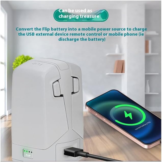 Battery Charger for DJI FLIP with Storage and Discharge Modes,Can Charge 2 Batteries at th,Supports PD Fast Charging