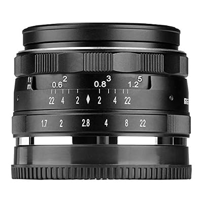 Meike MK-E-35-1.7 35mm F1.7 Large Aperture Manual Prime Fixed Lens APS-C for Sony E-Mount Digital Mirrorless Cameras A5000, A5100, A6000, A6100,A6300 A6500 A9 NEX 3 NEX 3N NEX 5 NEX 5T NEX 5R NEX 6 7