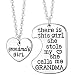Luvalti Grandmas Girl Heart Pendant Necklace - Grandma Necklace Set - Best