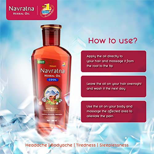 Emami / Himani Navratna Ayurvedic Herbal Hair (Multipurpose) Oil 200Ml By Himani #TOP4