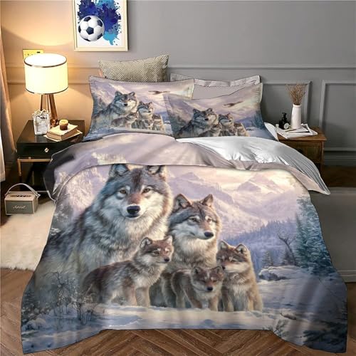 Parure de lit hypoallergénique WolfPrint à fermeture éclair - 6