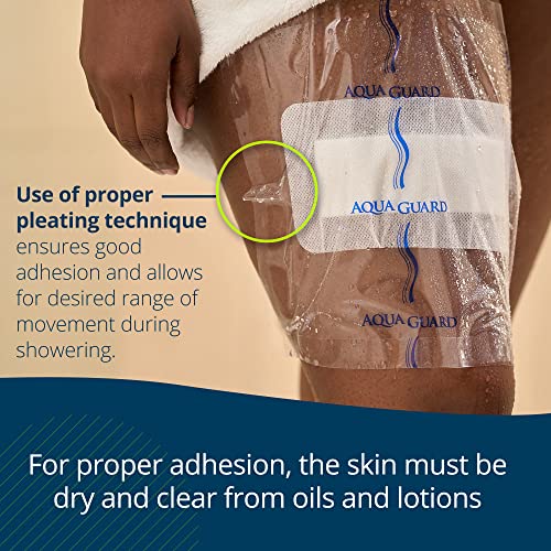 TIDI 50011-PKG AquaGuard Sheet – 10” x 12” – (Area of Coverage: 8.5” x 9.75”) – Shower Protection Sheet – Self-Adhesive Moisture Barrier – Wound Cover for Showering – 7 Sheets – Home Medical Supplies - Image 4
