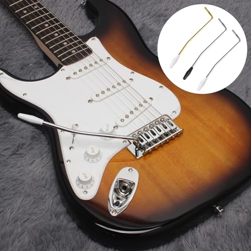 MEISH 3 Pieces Guitar Tremolo Arm Whammy Bar Thread Tremolo Arm Vibrato Arm with Tip Cap for Electric Guitar Holiday Party - Image 4