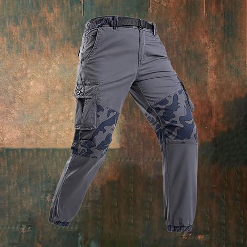 Pantalon cargo en matériau durable avec une finition robuste