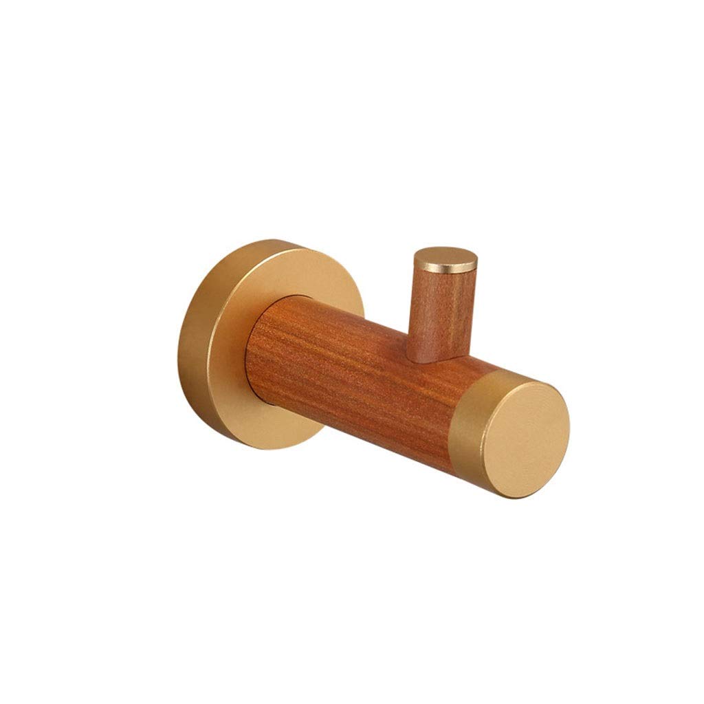 DXTFDHB Heavy Duty Wall Hooks, Wooden Coat Hook, Bathroom Towel Hooks, for Robe/Towel/Keys(Single)