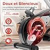 3 en 1 Velo d appartement, Vannect Vélo d’Appartement Pliable avec LCD et Mesure du Pouls Manuel, 16 Niveaux de Résistance, Vélo d’Exercice avec Siège réglable, Pour Entraînement Cardio, Charge 160KG