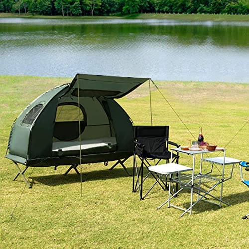 Tienda de campaña doble plegable con cama elevable para 2 personas miniatura 2