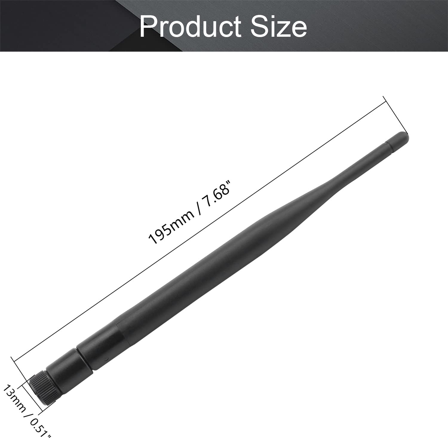 Othmro WiFi Antenna SMAFemale 5dB 195mm,2.4GHz 5GHz Antenna for WiFi Router Booster with Bluetooth/Zigbee Antenna 1PCS