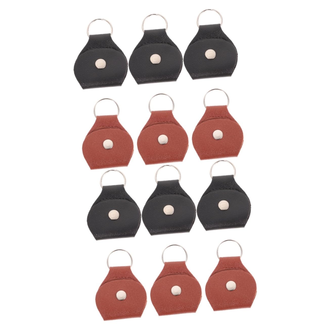 SUPVOX 2sets Hanging Pick Bag Guitar Shaped Pick Holder Plectrum Bag for Guitar Players Durable and Practical 6pcs*2