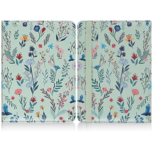 Image of HoYiXi Universal Case for 6.8 Inch 7 Inch Kindle eReaders Compatible with Paperwhite /Kobo /BOOX T68 /iReader Ocean,6.8-7 inch eReaders Protective Case Cover Elastic Rope,White Flowers