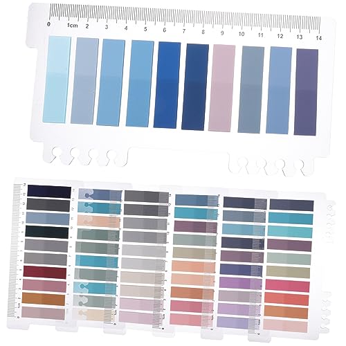 NUOBESTY カラフルな付箋 しおりを読む 家庭用ハイライトストリップ 本のペ