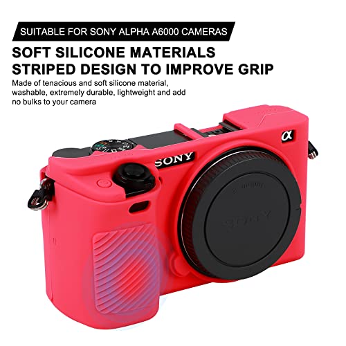 Funda de silicona suave para Sony Alpha A6000 en color rosa miniatura 2