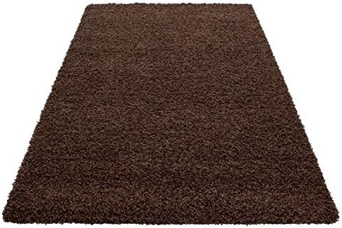 HMWD Modern Silver Grey Fluffy Thick Deep Pile Non-Slip Shaggy Area Rug Livingroom Bedroom Anti-Shed Floor Carpet Mat - 120x170 cm