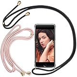 🍓Korde: Das Band kann in der Länge verstellt werden, so dass Sie selbst entscheiden können wie Sie Ihr Handy tragen wollen. Einfach die Schwarze Kordel mit der Rose Gold Kordel austauschen, damit das Phone Necklace zu jedem deiner Looks passt.