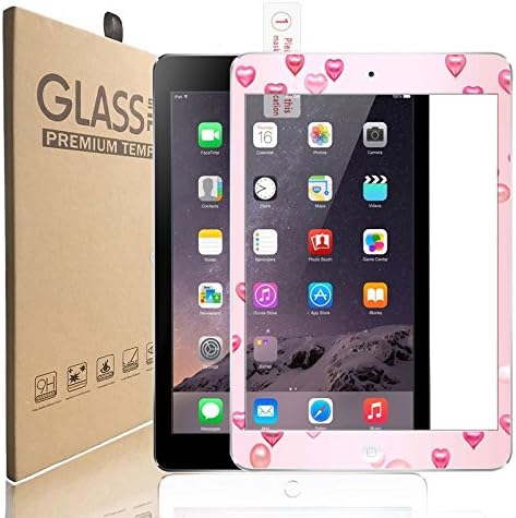 PROTOP Design Screen Protector for iPad Air, iPad Air 2, iPad Pro 9.7 Tempered Glass Screen Protector with [Anti Scratch] [Anti Fingerprint] [Bubble Free] High HD-Clear Definition ( #21 Heart )