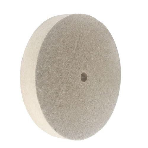 Rueda de pulido de lana de 8 x 1 pulgada, rueda de pulido de joyería de agujero de eje de 58 pulgadas para amoladora de bancoamoladora de troqueles