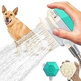 risdoada Multifunction Shower Tool for Pets,Dog Shower Sprayer with Massage Brusher for Small Medium...