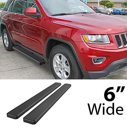Estribos running board acero inoxidable 6" negro Jeep Grand Cherokee miniatura 2