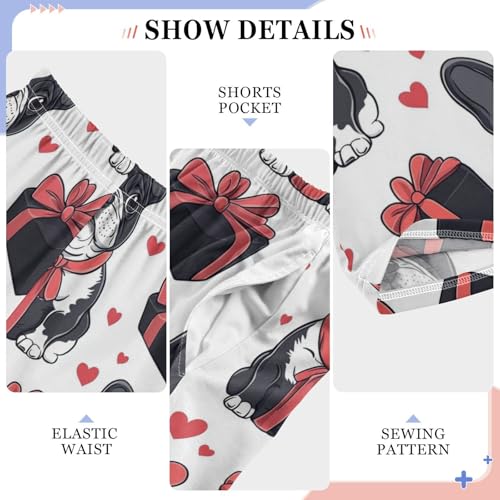 Pajama Bottoms, Pajamas Pant Cartoon Puppy Bulldog Lounge Wear Casual Sleep Long Pants Soft Pjs Sleepwear4