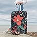 QSMBNET Travel Luggage Cover Simple Little Flower Spandex Suitcase Protector Washable Baggage Covers Fashion Elastic Scratch-Resistant Luggage Cover Protector Fits 18-32 Inch Luggage