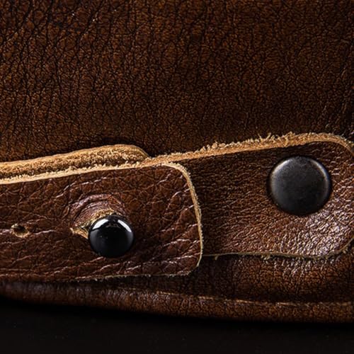 Béret Gavroche Ajustable en Cuir Véritable | Finis les Bonnets Ternes - 7