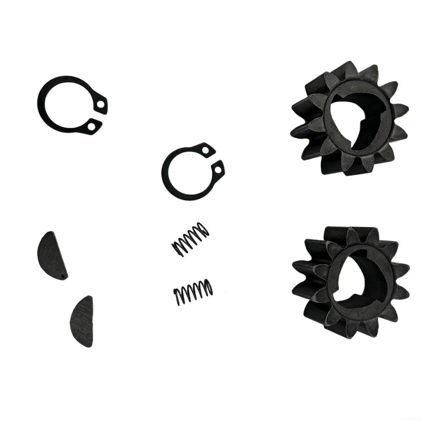 Ruote per tosaerba da 20,3 cm e kit di ingranaggi per Honda HRN216 VKA per VLA VYA, parti di ricambio a 12 denti con ingranaggi 42661-VE2-800, costruzione in plastica e gomma metallica per