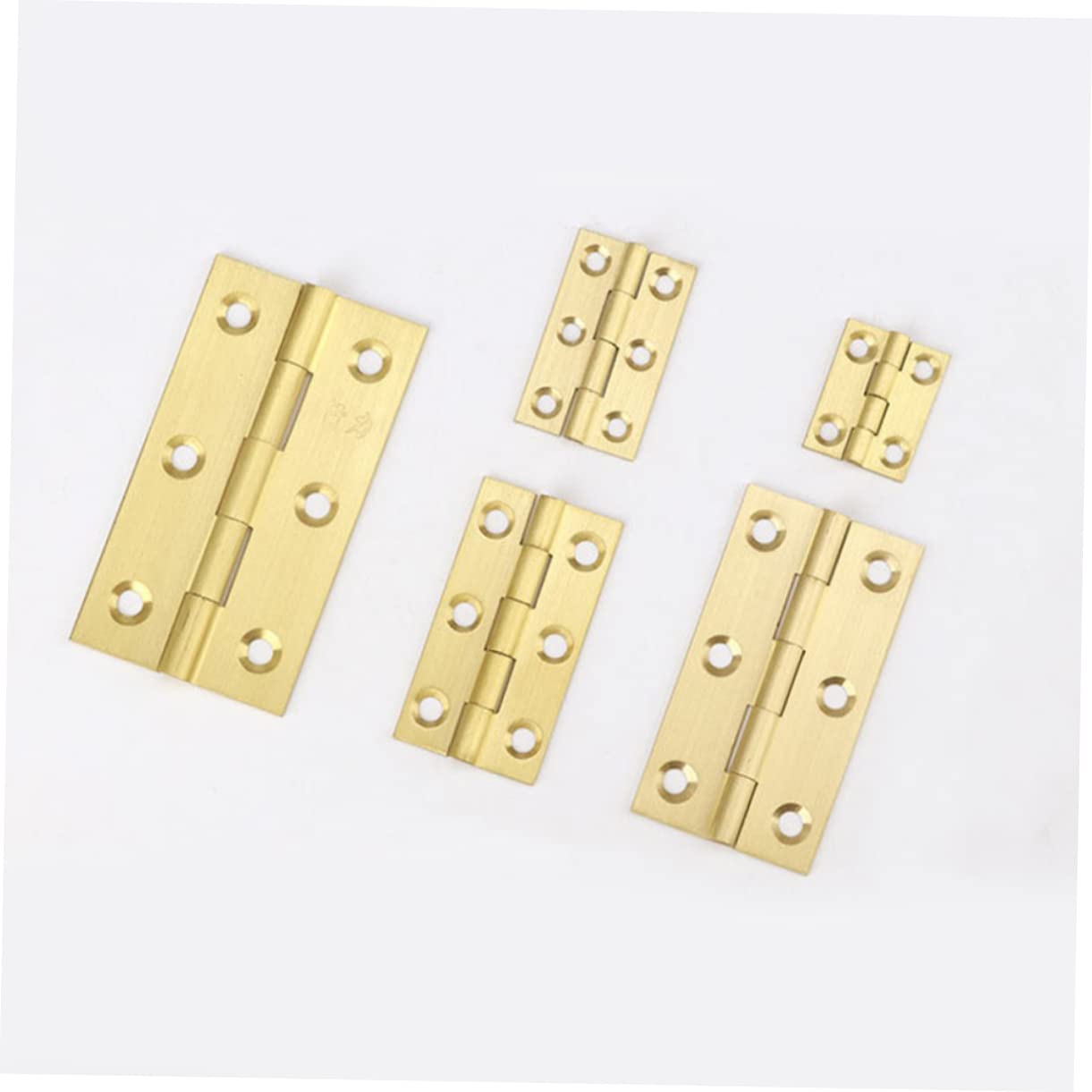 Uonlytech 18pezzi Cerniere Rame Cerniere Mute Per Porte e Mobili Design Vintage Resistente e Antiruggine Per Scatole Gioielli e Porte Domestiche