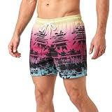 RIPT Essentials Bañador para hombre Shorts de Baño con Protección Solar UV 50 de Secado Rápido, Rosa, L
