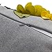 JWH Decorative 3D Flower Throw Pillow Cover Aesthetic Floral Accent Pillow Cases Colorful Pillowcase Handmade Cushion for Farmhouse Living Room Sofa Couch Chair 12x20 Inches Gray Yellow