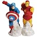 Westland Giftware Magnetic Ceramic Salt and Pepper Shaker Set, 4-Inch, Marvel Comics Captain America and Iron Man, Set of 2