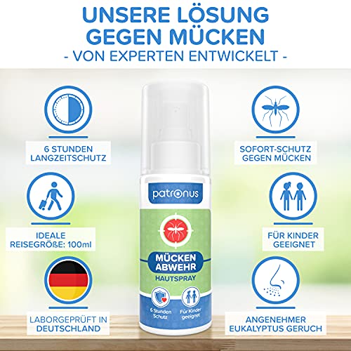 Mückenspray Patronus ohne DEET mit pflanzlichem Wirkstoff