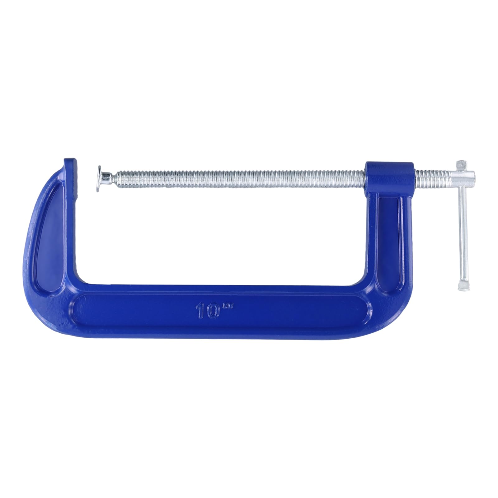 SOUJAP 10 Inch Blue Large G Clamp, Cast Iron C Clamps for Woodworking Welding Building