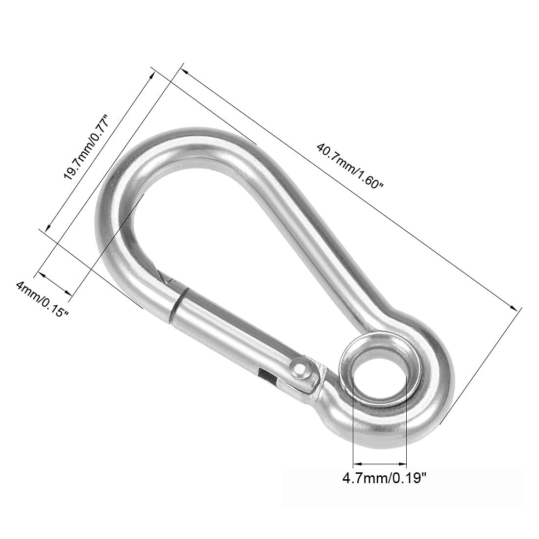 uxcell Snap Hook, 1.60