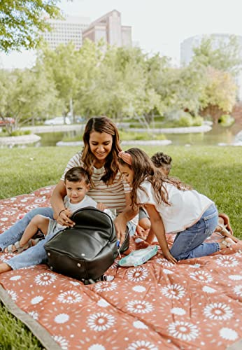 Image of Little Unicorn 5'x10' XL Outdoor Family Picnic & Beach Blanket | Durable & Water-Resistant Fabric | Compact Fold & Easily Wipes Clean | Zipper Pocket (Sun Baked)