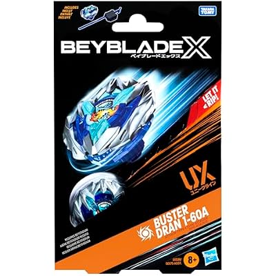 Beyblade X Buster Dran 1-60A UX Starter Pack Set with Attack Type Top and Launcher; Authentic Takara Tomy Battle Tops Games/Toys for Boys and Girls 8+