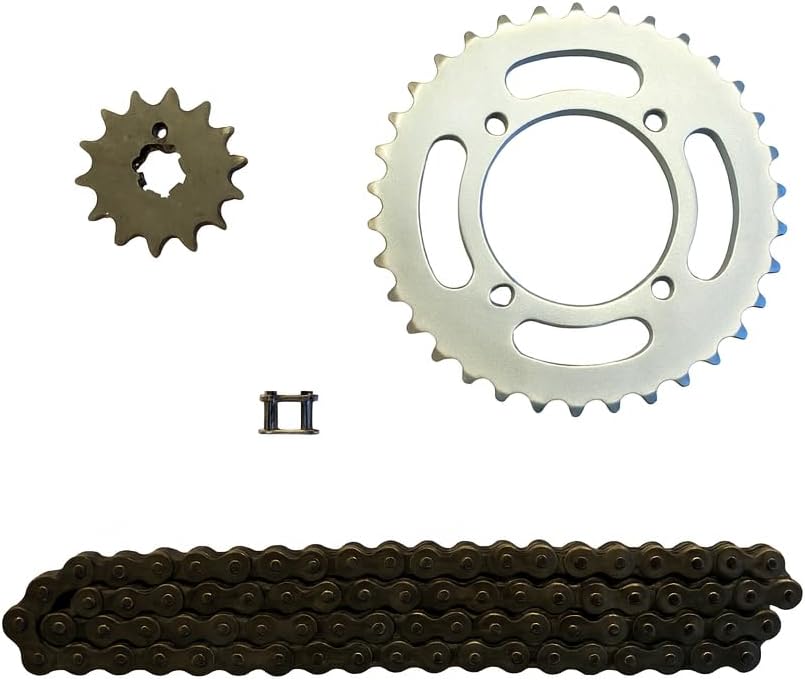 420 Motorcycle Drive Sprocket and Chain Kit compatible with Yamaha TT-R 90 2000-2007