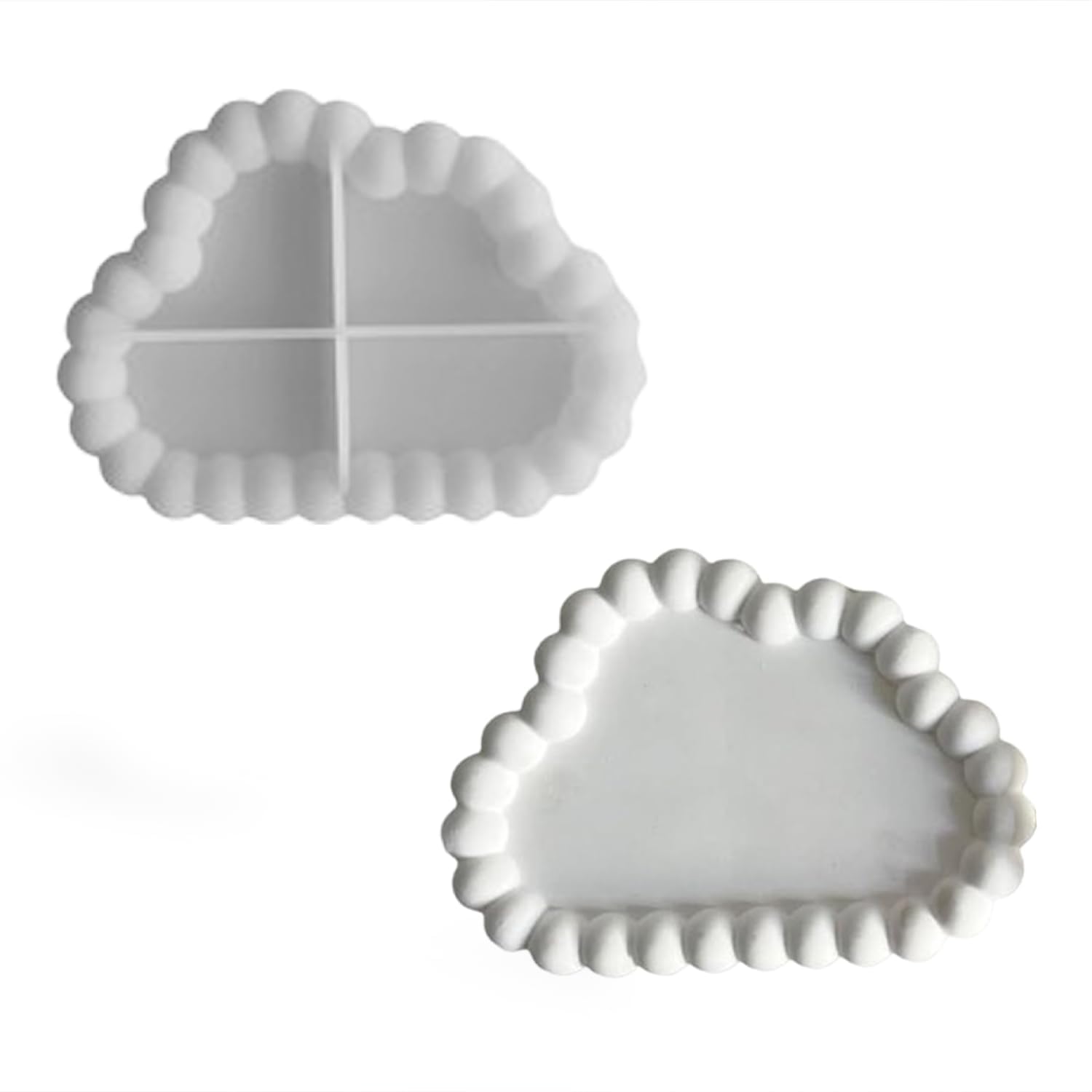Cloud Bubble Tray Silicone Mold,LXB: 12x17cm, Resin Casting Mould, Crystal Clear DIY Epoxy Craft Making Tool, Jesmonite and White Cement Compatible