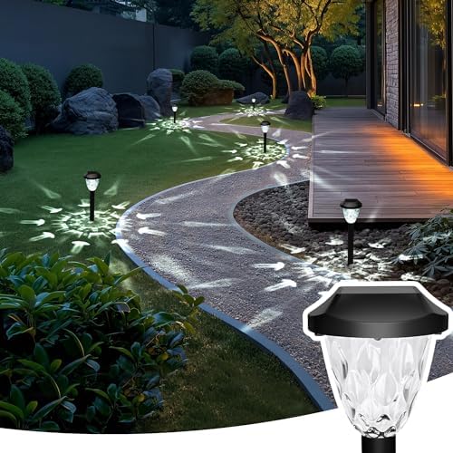 ZFITEI Luci Solari Da Giardino 8 Pezzi – Multicolore, Impermeabili Per Esterno