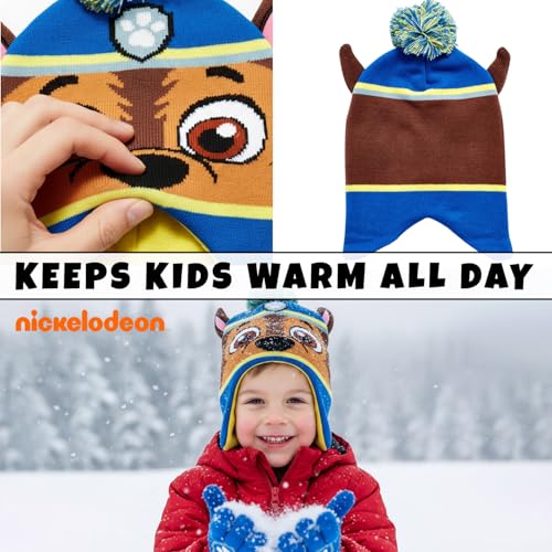 Image of Nickelodeon Boys Paw Patrol Winter Hat, 2 Pair Gloves or Mittens (Toddler /Little Boys)