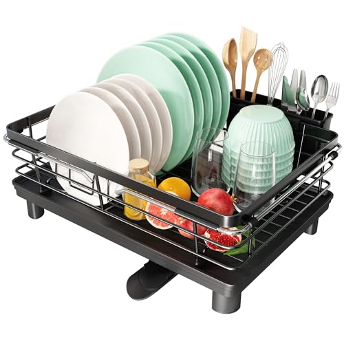 Reviews de Sobre encimera - los más vendidos. 47 MAJALiS Escurridor de Trastes Acero Inoxidable para sobre Fregadero y Mostrador, Escurridor de Platos con Porta Utensilios y Porta Vasos, Fregadero Cesta para Lavar Platos,...