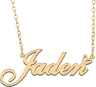 Custom Pendant Name Necklace Customized Personalized Plated Name Necklace for Mother Daughter Christmas New Year Birthday Valentine's Day