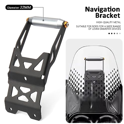 Support GPS DesertX 22mm anti vibration moto - 7