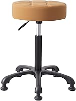 Vista 12 de Taburete ajustable resistente – Taburetes con ruedas giratorias de bloqueo – Taburetes giratorios sin respaldo para belleza, peluquería, spa, hogar