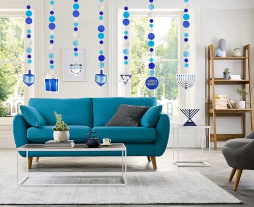 Décoration de Hanoukka lot de 2 suspensions légères sans trace pour plafond de salon
