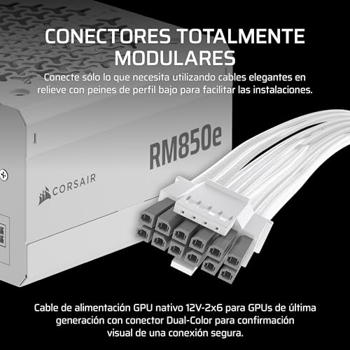 Fuente De Alimentacion Atx 850W Corsair Rm850e Gold White
